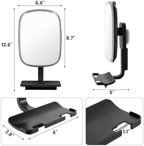 Shower Grooming Mirror with Razor Holder