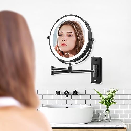 Decluttr Heavy Duty Light Emitting 8-Inch Rechargeable Mirror