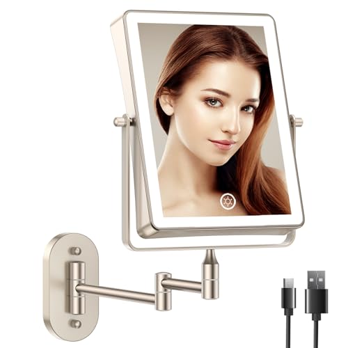 FASCINATE Rechargeable Wall-Mounted Makeup Mirror