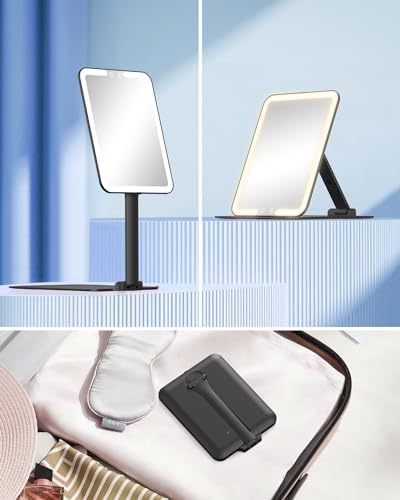 Gospire 10X Travel Makeup Mirror with Lights