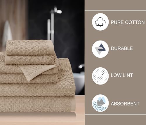 Discover Luxury in Every Wash - 6-Piece Cotton Bath Towels Set