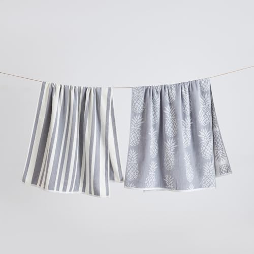 Perfect Beach Towels 100 Cotton Quick-Dry Absorbent Set of 2 30x60