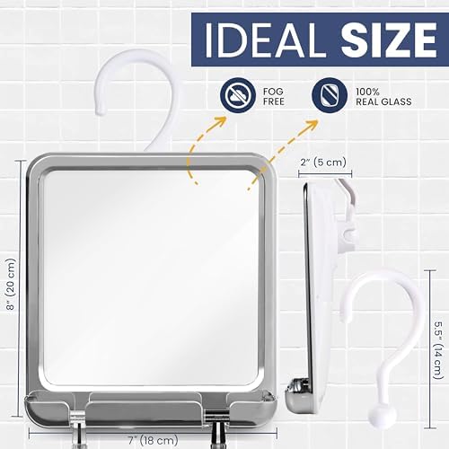 MIRRORVANA Professional Quality Real Glass No Fog Easy to Hang