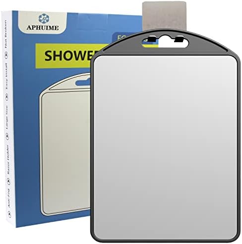 APHUIME-Large Shower Mirror Fogless Shave with Razor Hook