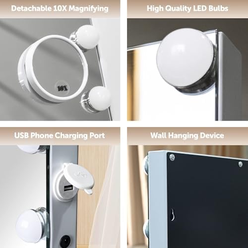10X Magnifying Makeup Mirror with Lights