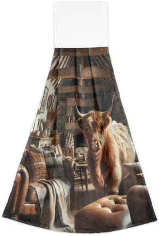 Hand Towels for Home and Kitchen Scotland Highland Cattle Kitchen
