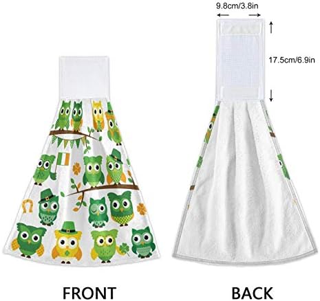 St Patricks Day Owls Kitchen Towels