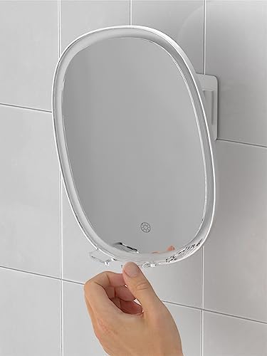 Fog-Free LED-Lit Shower Mirror
