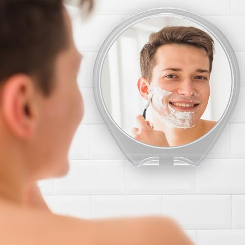 HoneyBull Compact Shower Mirror for Smooth Shaving