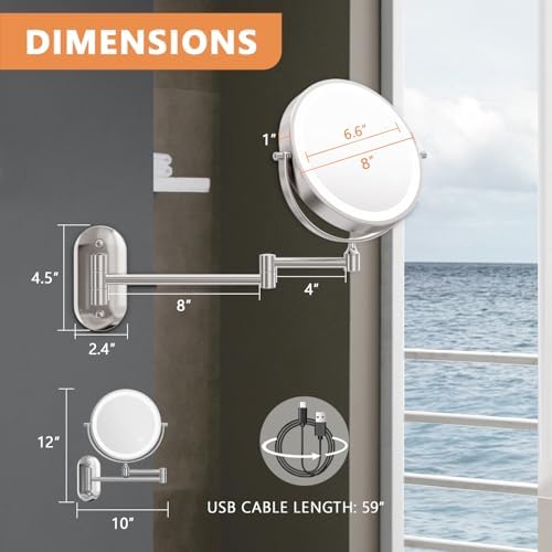 Flip-Flop Magnifying Makeup Mirror