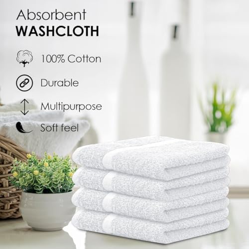 Avalon 48-Pk 12x12 Washcloths