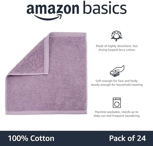 Amazon Basics Washcloth Plus