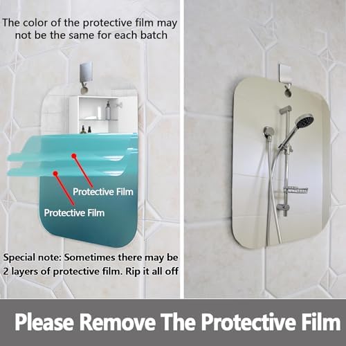 Safe Travel Mirror for Shaving or Makeup