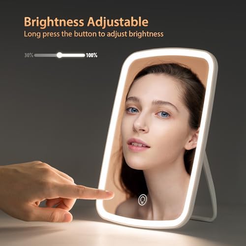 Rechargeable Makeup Mirror with Lights Portable