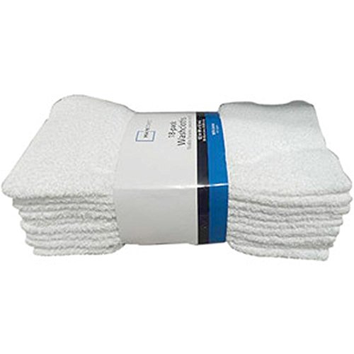White Cotton Washcloth Bundle
