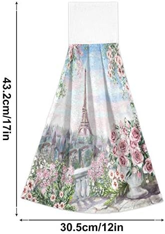 Paris Eiffel Tower Kitchen Towels 2-Piece - Fast-Dry Stylish Functional