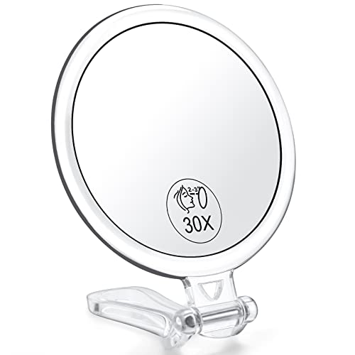 AMISCE 2-Sided 30x Magnifying Mirror