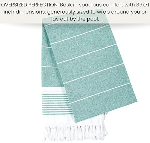 Cote De Amor 100 Cotton Beach Towels Set of 2 Extra Large