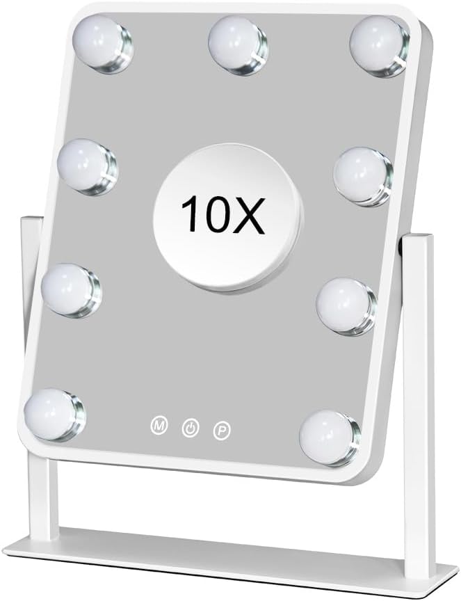 Hollywood Vanity Mirror with Lights - 10X Magnification Smart Touch Control