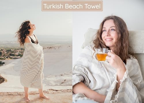 Luxury Turkish Beach Towel for Adults Kids