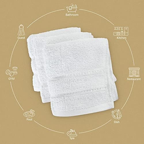 Utopia Towels - 12 Pack Viscose Luxury Wash Cloths Set