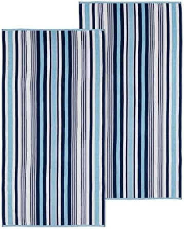 100 Cotton Oversized Beach Towels Set of 2