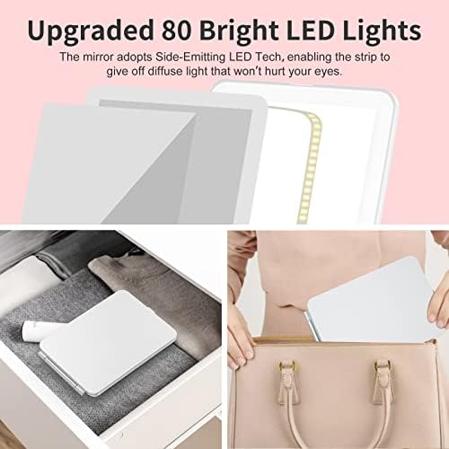 Mecion Makeup Mirror With 10X Magnification And 80 LED Lights 1