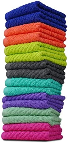 ZSUPERIA Zigzag Washcloth Set 16pc 12x12