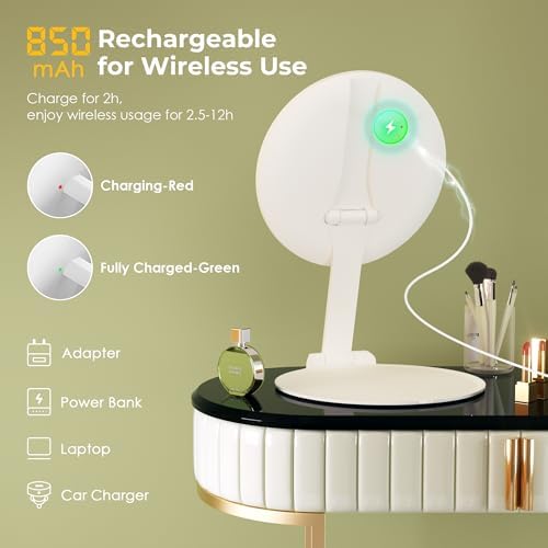 Makeup Mirror with 3 Light Modes