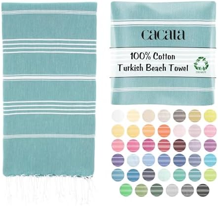 Cacala Lightweight Cotton Beach Towel for Travel Beach