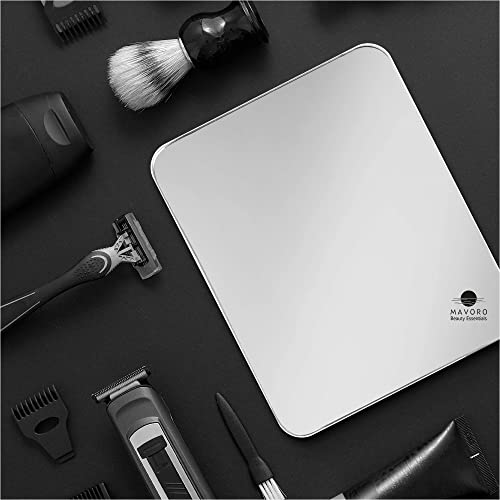 Mavoro Shaving Mirror for Shower - 7x9in Frameless Adhesive Mirror