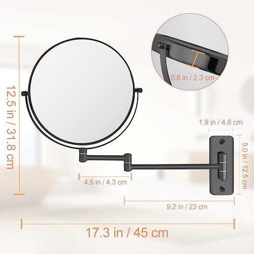 8 Wall-Mounted Magnifying Mirror