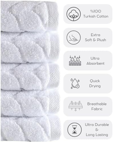 Luxury Turkish Cotton Towels Set Ultra-Soft Quick Dry