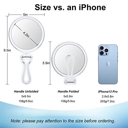 AMISCE 2-Sided 30x Magnifying Mirror