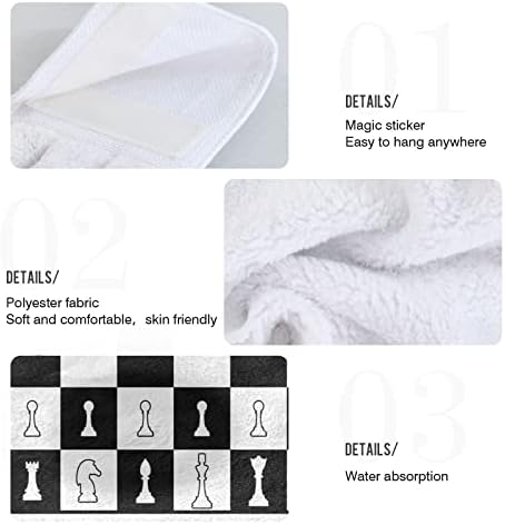 Chess Silhouette Kitchen Towels Set 2PCS