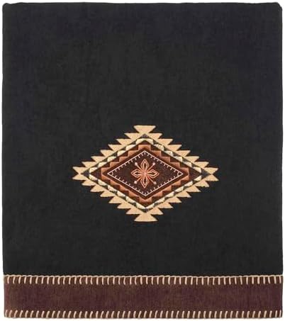 Avanti Linens Mojave Bath Towel Black - 100 Cotton Machine Washable OEKO-Tex Certified