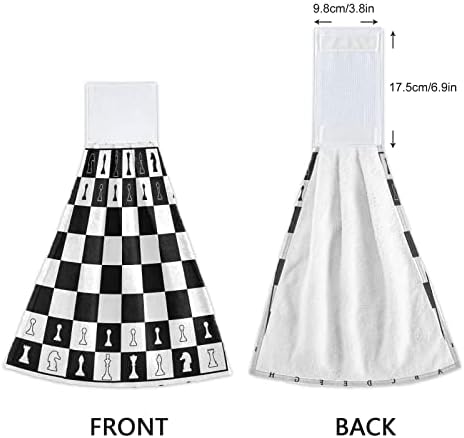 Chess Silhouette Kitchen Towels Set 2PCS