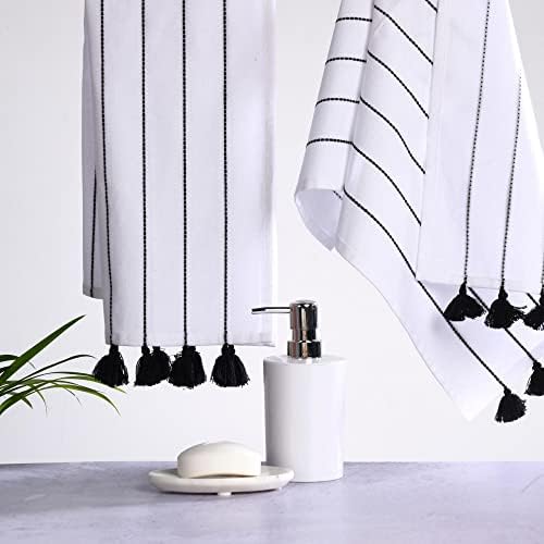 Folkulture Boho Hand Towels with Tassels