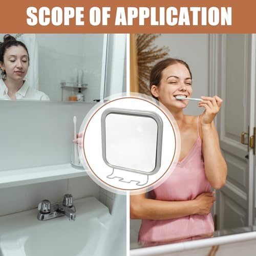 Nolitoys Tilting Fogless Shower Mirror