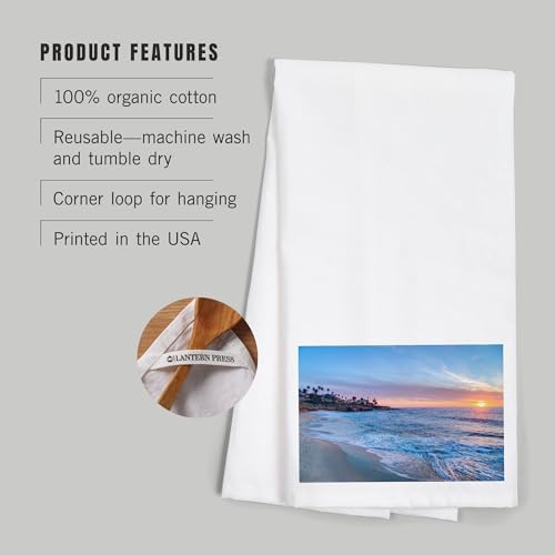Beach Towel with Sunset Design