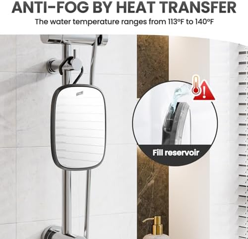 Fog-Free Portable TAILI shower mirror for easy shaving