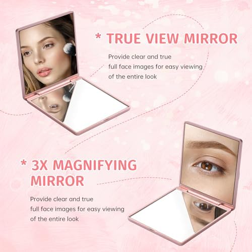 Exquisite Compact Rose Mirrors Party Favor Set
