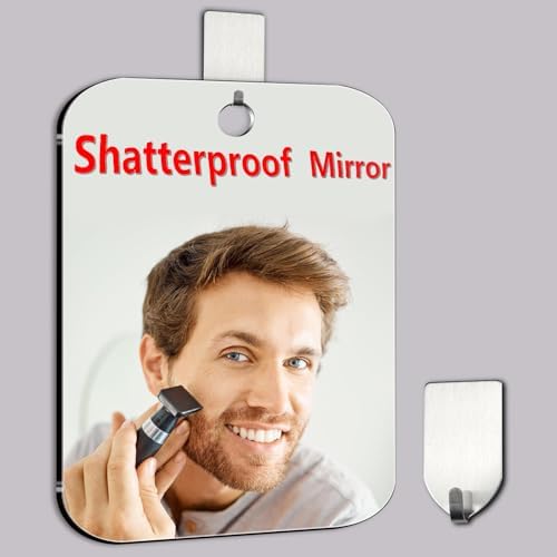 Safe Travel Mirror for Shaving or Makeup