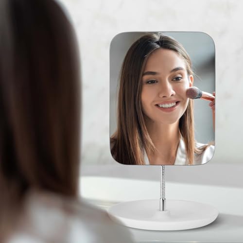 Adjustable Vanity Mirror with Stand for Makeup - Portable Travel Companion