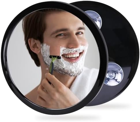 Perfect for Shaving Makeup in the Shower Suction-Closed Glassless Mirror