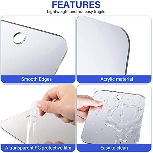 DFLLLO Large Fogless Shower Mirror Anti-Fog