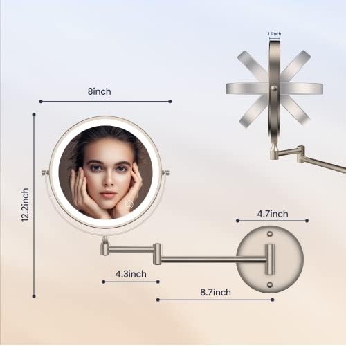 HD Wall-Mounted Makeup Mirror for Daily Use