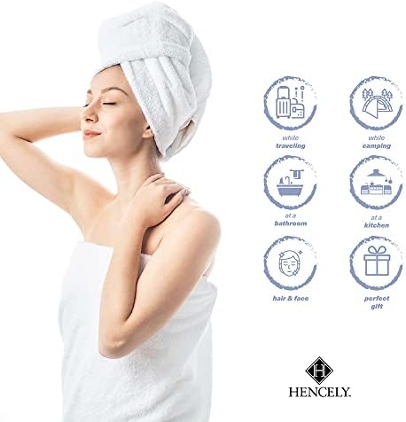 Hencely Luxury Bath Sheet Set 2 x 35x64 Inch Perfect Cotton Towels