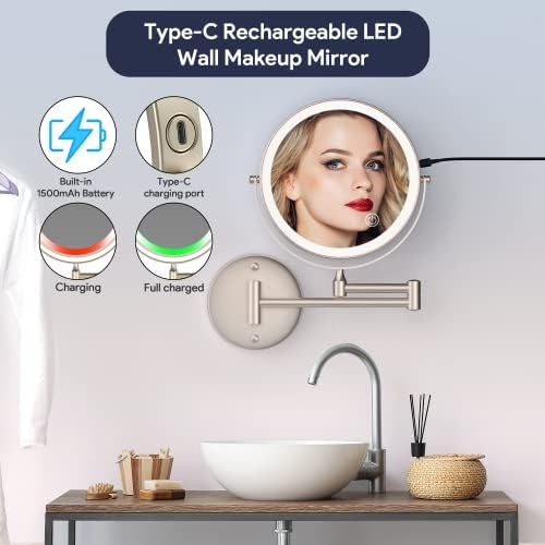 HD Wall-Mounted Makeup Mirror for Daily Use
