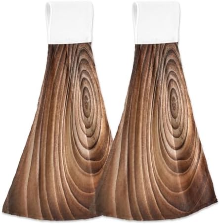 Fast Dry Coral Fleece Kitchen Towels with Loop 2 Pack